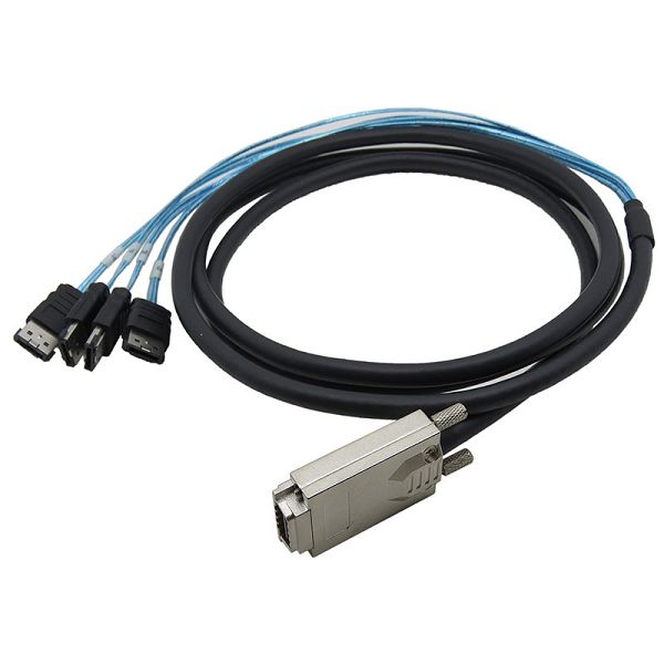 Mini SAS HD SFF-8470 to 4x eSATA Cable