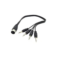 5-pin DIN-stik mand til 4 x 3,5 mm male lydkabel